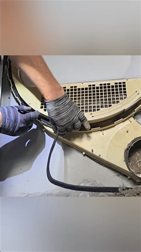 Dryer GE DWSR463GG7W what to expect during replace the felt WE9M30 - trash, lint, dirty work #MrTh