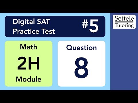 Digital SAT 5, Math Module 2H, Question 8 (xy-plane)