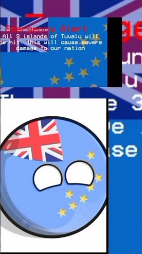 pov: ur reversed the Tuvalu eas alarm (gone wrong) #countryball #Tuvalu