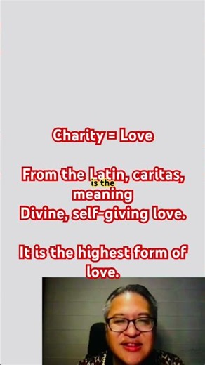 Charity = Love