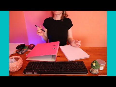 ASMR Office Work (Perfectionism, Slow)