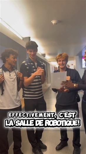 Collège Notre Dame Montréal on Instagram: "Les bruits de couloirs présente: « Que cache cette porte? » 🚪 Découvrez le Collège avec un petit questionnaire. Et vous, aviez-vous eu la bonne réponse? Notre salle de robotique se cache effectivement derrière cette porte. Trouvez toutes les informations à propos de notre ROBOTIQUE EPM (Electronique, Programmation & Modélisation 3D) sur notre site internet. #quizz #lesbruitsdecouloirs #voxpop #CollègeNotreDame #robotique"