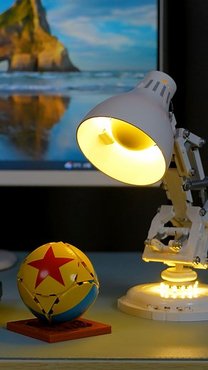 1.3K views | Meet your new favorite desk buddy!  The LEGO Pixar Luxo Jr. Lamp just got even more magical with our Remote Light Kit—now you can glow up your builds with a click! #LEGOideas #LEGOlights #HomeDecor #Lego #Lightailing #Afol #pixar | Lightailing | Facebook