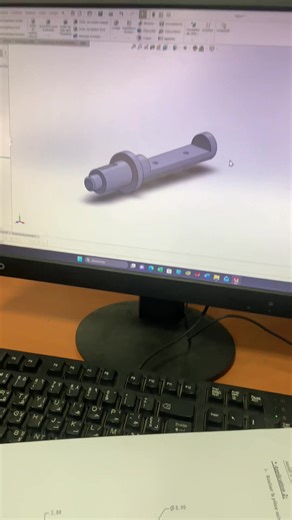 Pièce mécanique 💻✅ #solidworks #meknes #cnc #morocco #ofppt