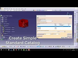 CATIA V5-6, Nuts Catalog Creation