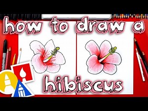 How To Draw A Hibiscus Flower - Videos For Kids