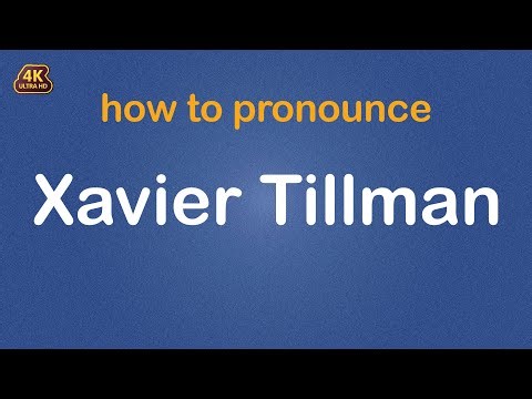 How to pronounce Xavier Tillman