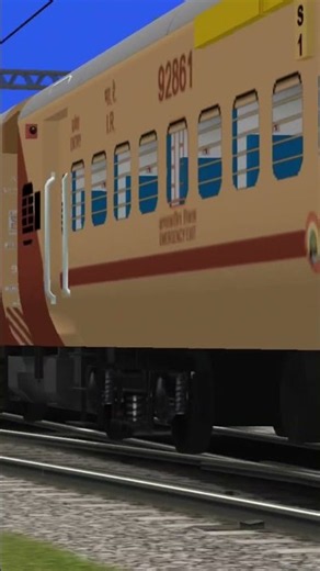 Shalimar Express Passing at High Speed | Indian Railways | MSTS #Shorts