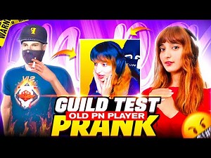 OLD PN PLAYER GUILD TEST PRANK ON PN ROSE 😮 ON LIVE - GARENA FREE FIRE