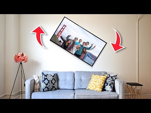 AUTO Rotating Digital Picture Frame on Wall Mounted 4k TV!