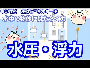 [Junior High School 3rd Year Science p1] Water Pressure and Buoyancy! [What are the forces acting...