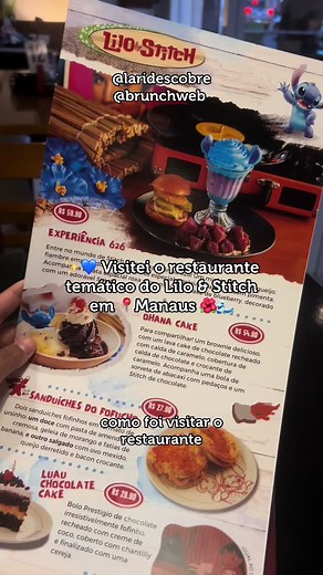 Aaaaa o @brunchweb voltou com a temática Lilo & Stitch ✨💙 O cardápio está incrível e a decoração muito fofa 🥺✨ para todos os amantes do Stitch tá valendo muito a pena conhecer ✨ Já manda para sua OHANA 🌺 📍Brunch Dinner & Coffee - v8 center, 2574, Aleixo. Manaus/AM BJSSS #manausam #manaus #liloestitch #stitch #ohana #restaurante #restaurantetematico