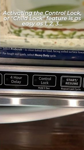 Activating & deactivating the child lock feature on dishwashers & refrigerators #short #shorts