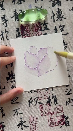 Challenge 100 Chinese Painting Tutorials | Corn Poppy (11/100) #ihavethisthingwithplants #art