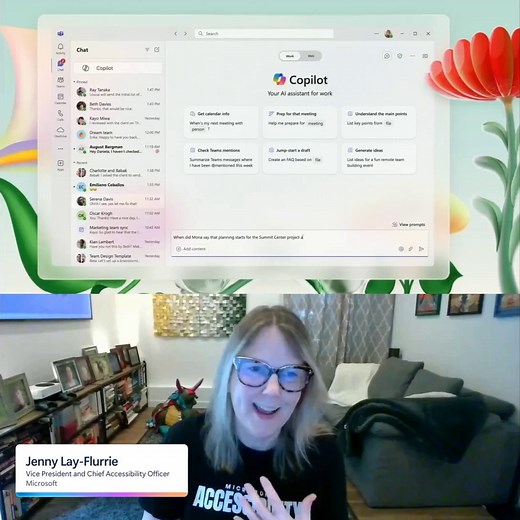 107K views · 98 reactions | Live captions. Built-in sign language support. Visual descriptions. Microsoft 365 Copilot is designed for real people, with real needs. Get inspired—access the full session now: https://aka.ms/AITransformationWatch?ocid=AID+3076312_FACEBOOK_oo_spl100007811182570 | Microsoft | Facebook