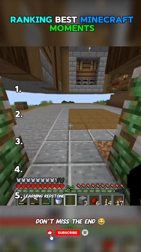 Top 5 best minecraft moments #minecraft #minecraftmemes #gaming #memes