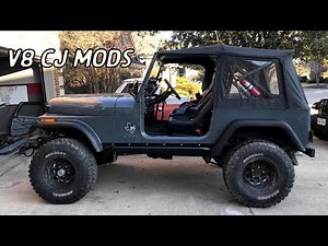 CJ To TJ Cheap Fender Swap! | Side Step Install CJ7