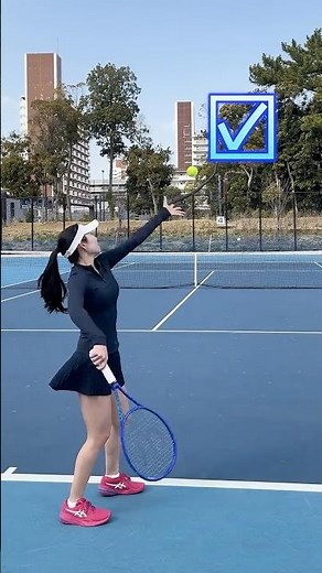 TENNIS SERVE TIPS 🎾トスアップのコツ #Shorts #tennis #serve #サーブ