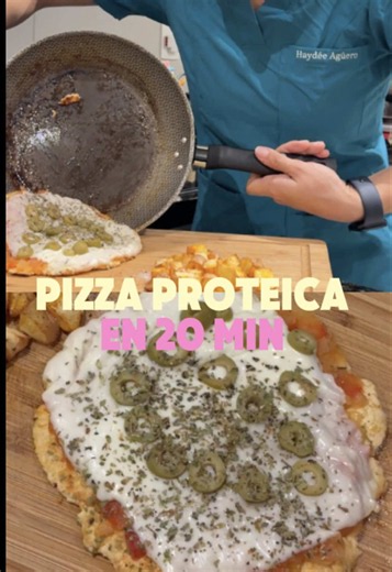 Pizza proteica especial para cenar en 20 min
