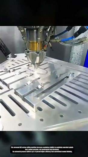 Advanced CNC surface milling workflow improving accuracy on complex metal components