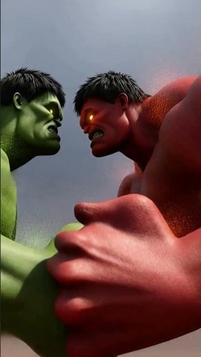 Red Hulk vs Green Hulk – The Ultimate Showdown 🔥💪