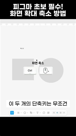피그마 초보 필수! 화면 확대·축소 방법