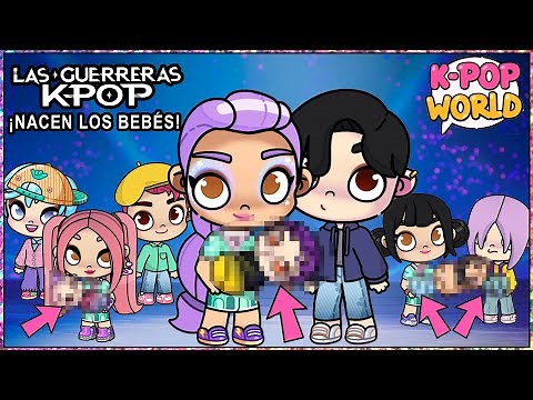 KPOP WARRIORS AND THE BIRTH OF THEIR BABIES with the SAJA BOYS in Avatar World | Juanvi Gameplays