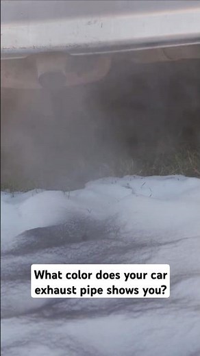 Car Exhaust Smoke Colors EXPLAINED! 🚗💨 (Don’t Ignore These Signs!) #carfacts #shorts