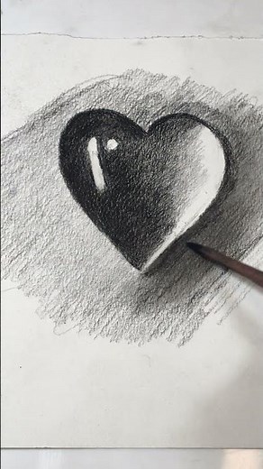 “Amazing 3D Heart Sketch | Hyper Realistic Heart Drawing | Step by Step Pencil Art”