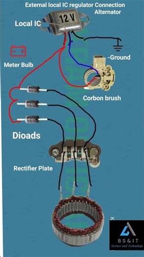 Alternator Voltage Regulator Wiring Diagram | Local IC Regulator Install Full Guide (Urdu/Hindi)
