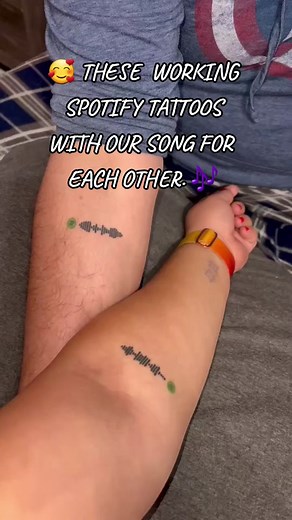 Spotify Tattoos 😍. #tattoo #tattoos #Spotify #SpotifyCodes #Love #Married