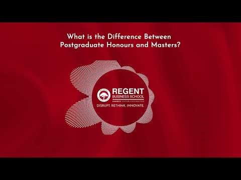 Honours vs Masters: Key Differences Explained | Regent