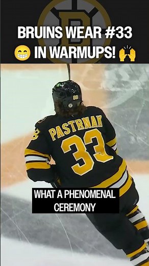 LAST LOOK at #33 on the ice in Boston 👀