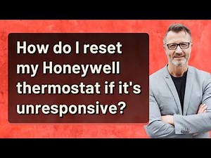 How do I reset my Honeywell thermostat if it's unresponsive?