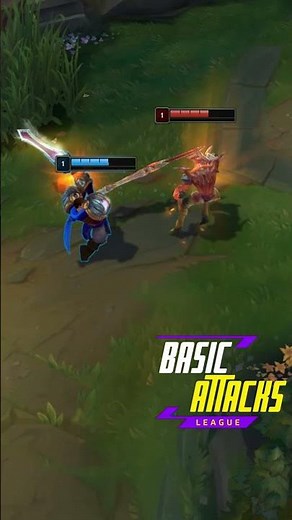 GAREN VS AATROX LVL1 BASIC ATTACKS