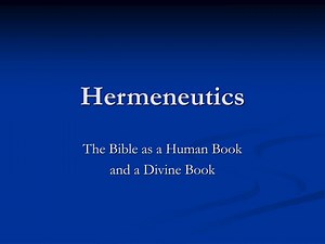 Hermeneutics - SlideServe