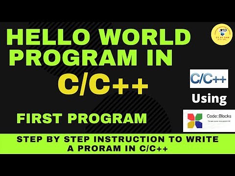 How to print hello world in C program using codeblocks|First Program in C programming| IDE @Cs bysam