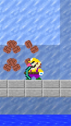 Help Mario and Luigi build a huge and amazing house. #shortvideo #mario #funny #minecraftshorts