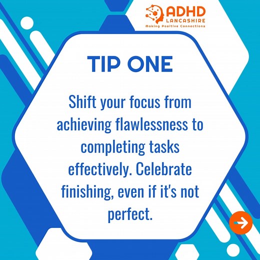 Are you struggling with perfectionism as part of your ADHD? Here are 3 ADHD tips to crack down on perfection #SelfCompassion #ProgressOverPerfection #AdultADHDWomen #adhdlancashire #LivingwithadultADHD | ADHD Lancashire | Facebook