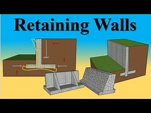Retaining Walls || Types of Retaining walls, Forces, Failure design and Reinforcement part #1