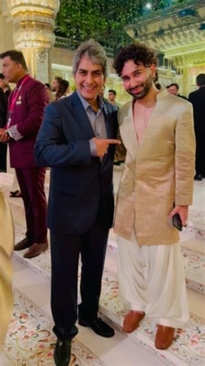 Sudhir Chaudhary on Instagram: "Met the one and only @orry at #ambaniwedding"