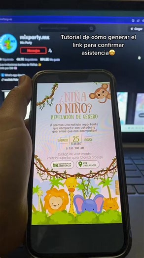 Cómo generar el enlace para confirmar asistencia 🫣😍#Whatsapp #tutorial #confirmarasistencia #invitacionesdigitales | Mix Party Invitaciones Digitales