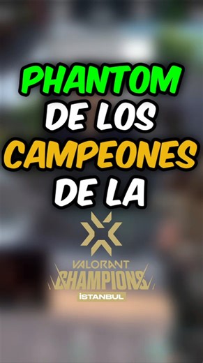 Phantoms que usaron los campeones de #VALORANTCHAMPIONS 2022#valorant #esports