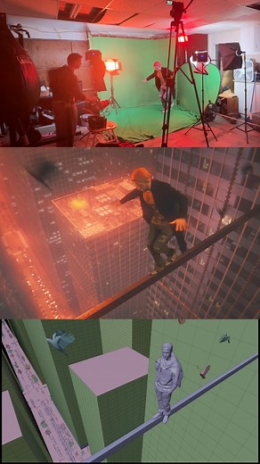 Greenscreen / Viewport / Final scene #vfx #edit #cgi | Phil.Flock