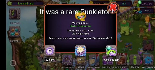 Good One! 👍 #MySingingMonster #MSM #rarepunkleton #plantislandmsm #PlantIsland #punkleton #Monsters