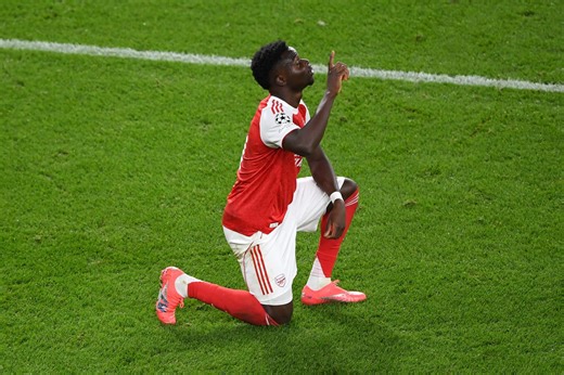 Arsenal v Olympiacos live: Saka scores late goal to secure Champions League points for Gunners