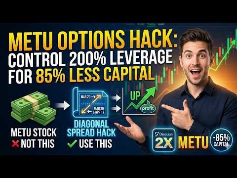 METU Options Hack: Control 200% Leverage for 85% Less Capital #trading #swingtrader #trader