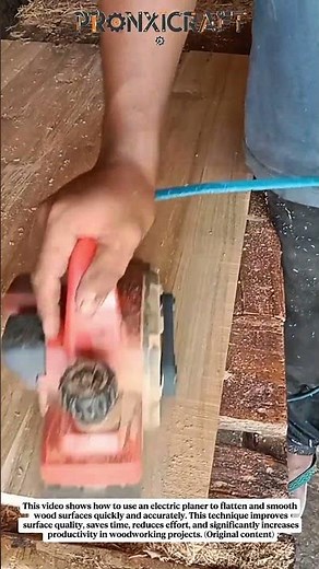 Perfect Wood Planing with Electric Planer | Fast & Precise Woodworking Technique