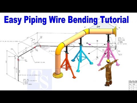 Offset pipe Rolling horizontal Wire bending tips and tricks.