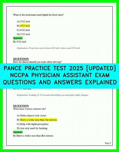 2025 PANCE Practice Exam: Real NCCPA Questions And Detailed Answers Decoded